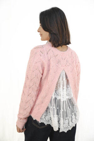 MAGLIONE CON PIZZO